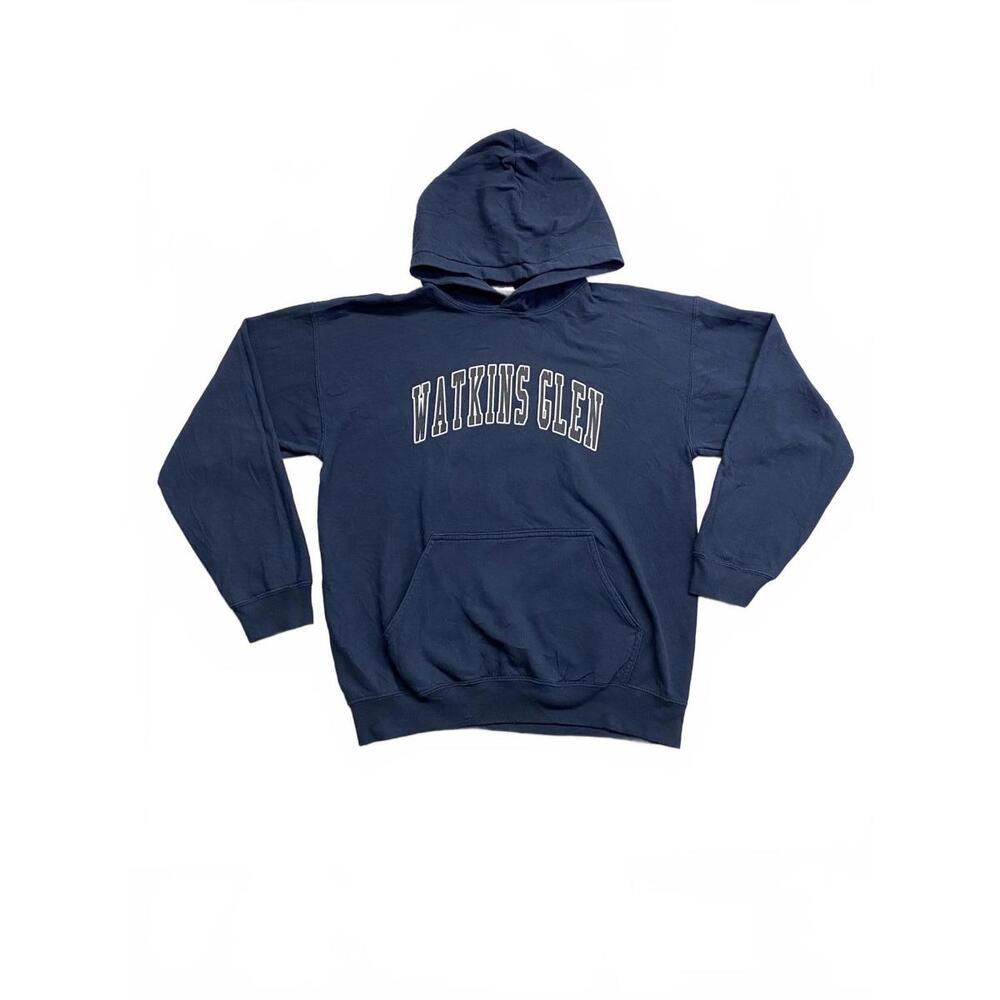 Watkins Glen Gildan Heavyweight Blend Hoodie - Navy Blue